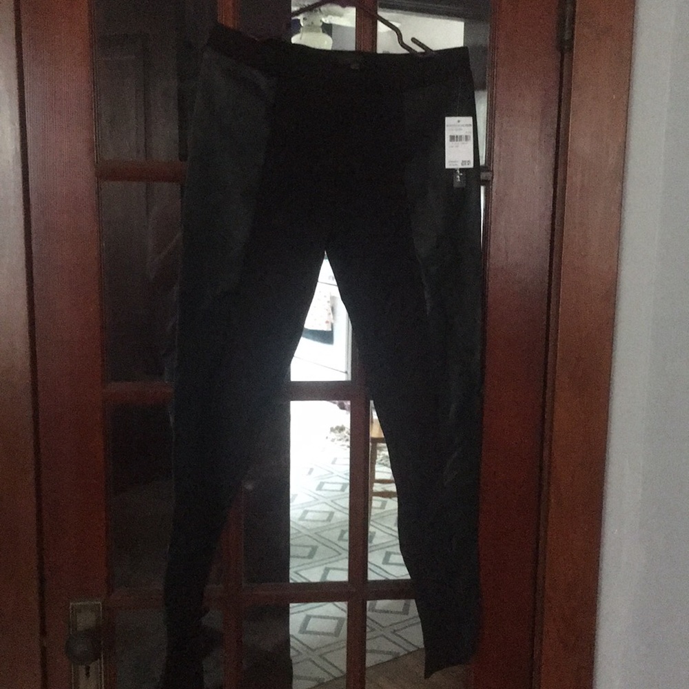 Black leather leggings